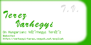 terez varhegyi business card